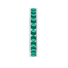 Round Created Emerald Full Eternity Ring in Channel Setting Lab Created Emerald - ( AAAA ) - Quality - Rosec Jewels