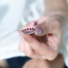 Minimal Created Ruby Half Eternity Ring in Bezel Setting Lab Created Ruby - ( AAAA ) - Quality - Rosec Jewels