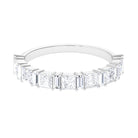 1.75 CT Princess and Baguette Moissanite Semi Eternity Ring Moissanite - ( D-VS1 ) - Color and Clarity - Rosec Jewels