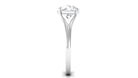 Claw Set Solitaire Lab Grown Diamond Ring in Split Shank Lab Grown Diamond - ( EF-VS ) - Color and Clarity - Rosec Jewels