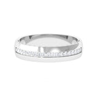 Moissanite Classic Wedding Band Ring For Men Moissanite - ( D-VS1 ) - Color and Clarity 92.5 Sterling Silver 8.5 - Rosec Jewels