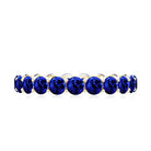 3.25 CT Lab Created Blue Sapphire Full Eternity Ring in Shared Prong Setting Lab Created Blue Sapphire - ( AAAA ) - Quality - Rosec Jewels