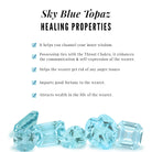 Sky Blue Topaz Solitaire and Gold Infinity Earrings and Necklace Set Sky Blue Topaz - ( AAA ) - Quality - Rosec Jewels