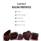 Garnet and Diamond Minimal Promise Band Ring Garnet - ( AAA ) - Quality - Rosec Jewels