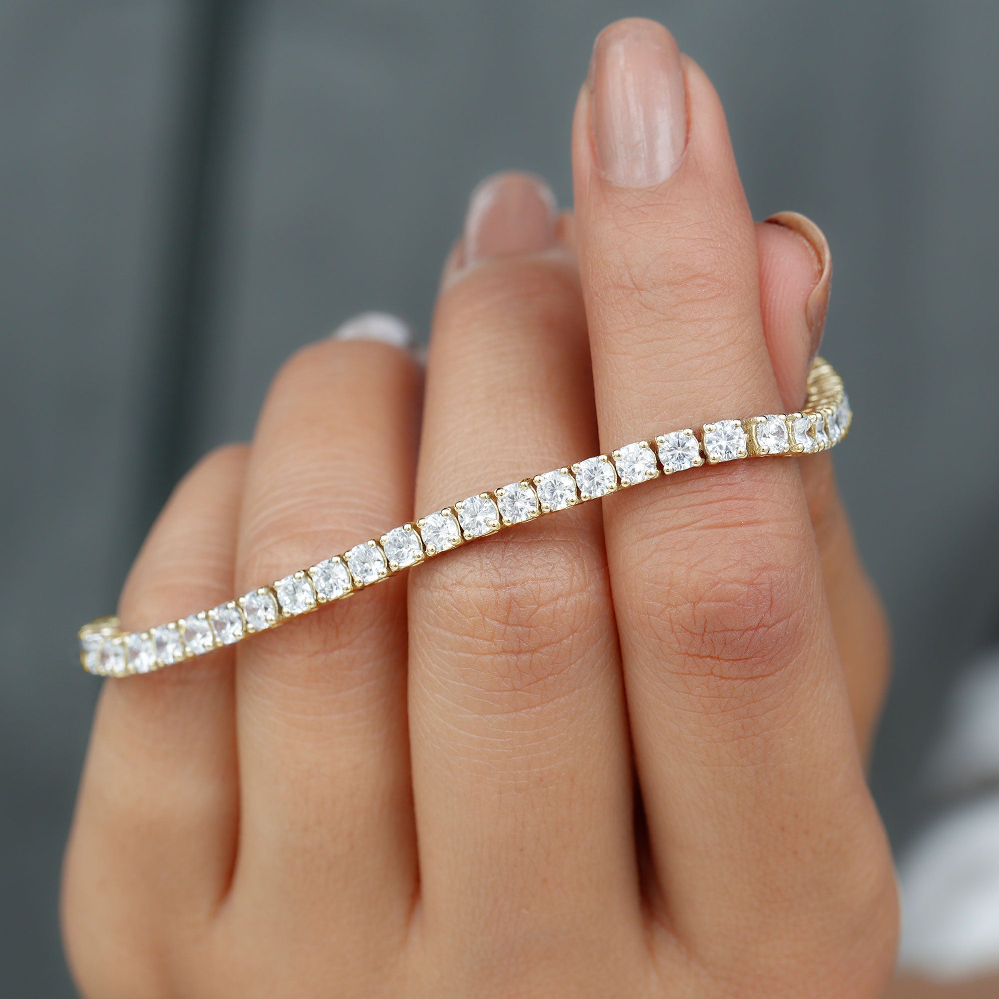 Simple Zircon Tennis Bracelet Zircon - ( AAAA ) - Quality - Rosec Jewels