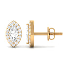 1 CT Marquise Cut Zircon Halo Stud Earrings Zircon - ( AAAA ) - Quality - Rosec Jewels