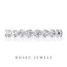 1.25 CT Diamond Eternity Ring in Bar Setting Diamond - ( HI-SI ) - Color and Clarity - Rosec Jewels