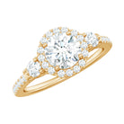 1.75 CT Moissanite Classic Engagement Ring in Gold Moissanite - ( D-VS1 ) - Color and Clarity - Rosec Jewels