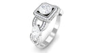 1.25 CT Vintage Inspired Moissanite Classic Engagement Ring Moissanite - ( D-VS1 ) - Color and Clarity - Rosec Jewels