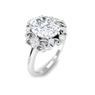 2.50 CT Moissanite Vintage Engagement Ring in Gold Moissanite - ( D-VS1 ) - Color and Clarity - Rosec Jewels