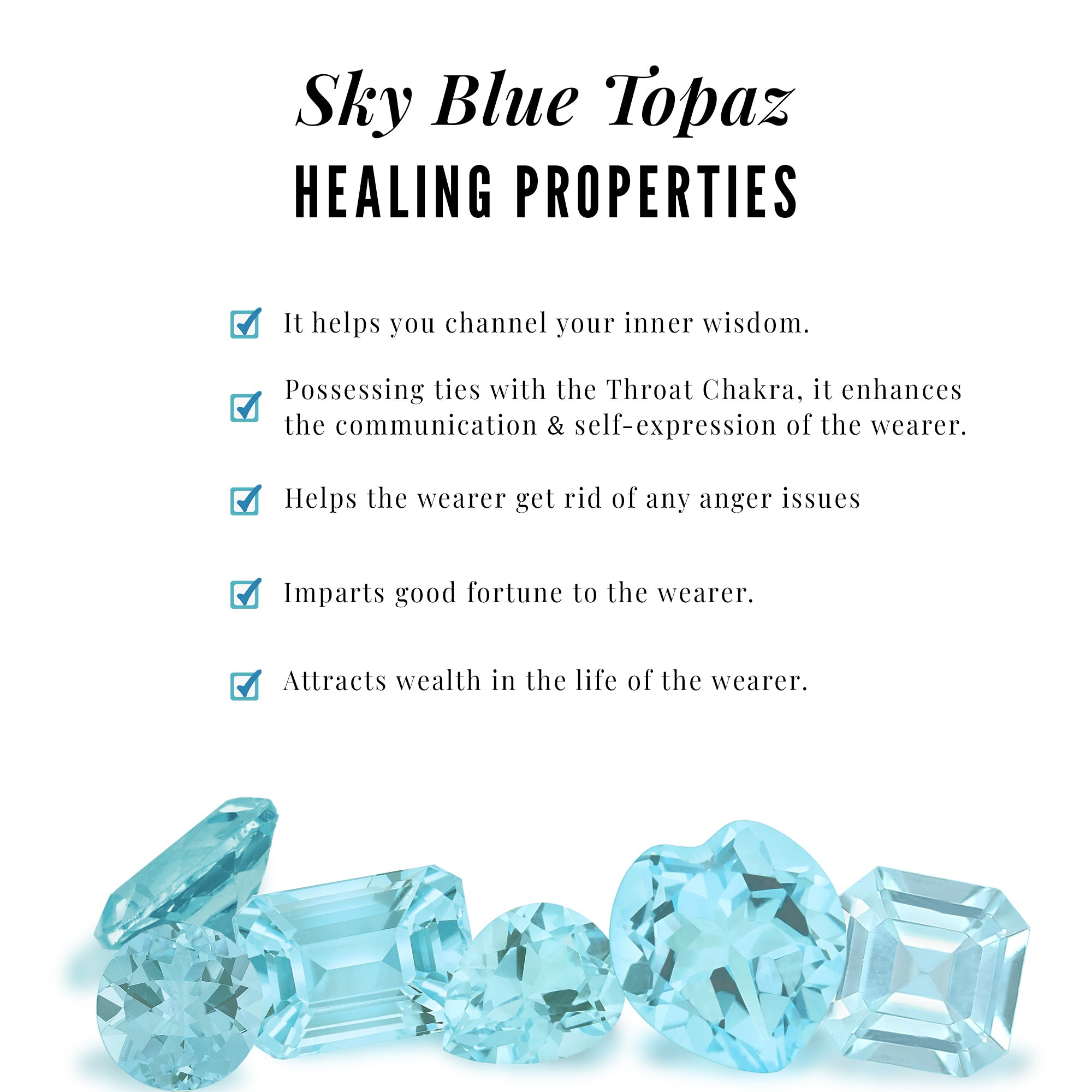 1.25 CT Vintage Inspired Sky Blue Topaz Teardrop Ring Set with Diamond Sky Blue Topaz - ( AAA ) - Quality - Rosec Jewels